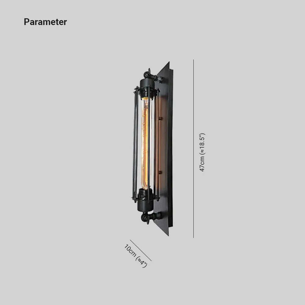 Aurel Cylinder Metal Væglampe Vintage Multifarvet Armatur
