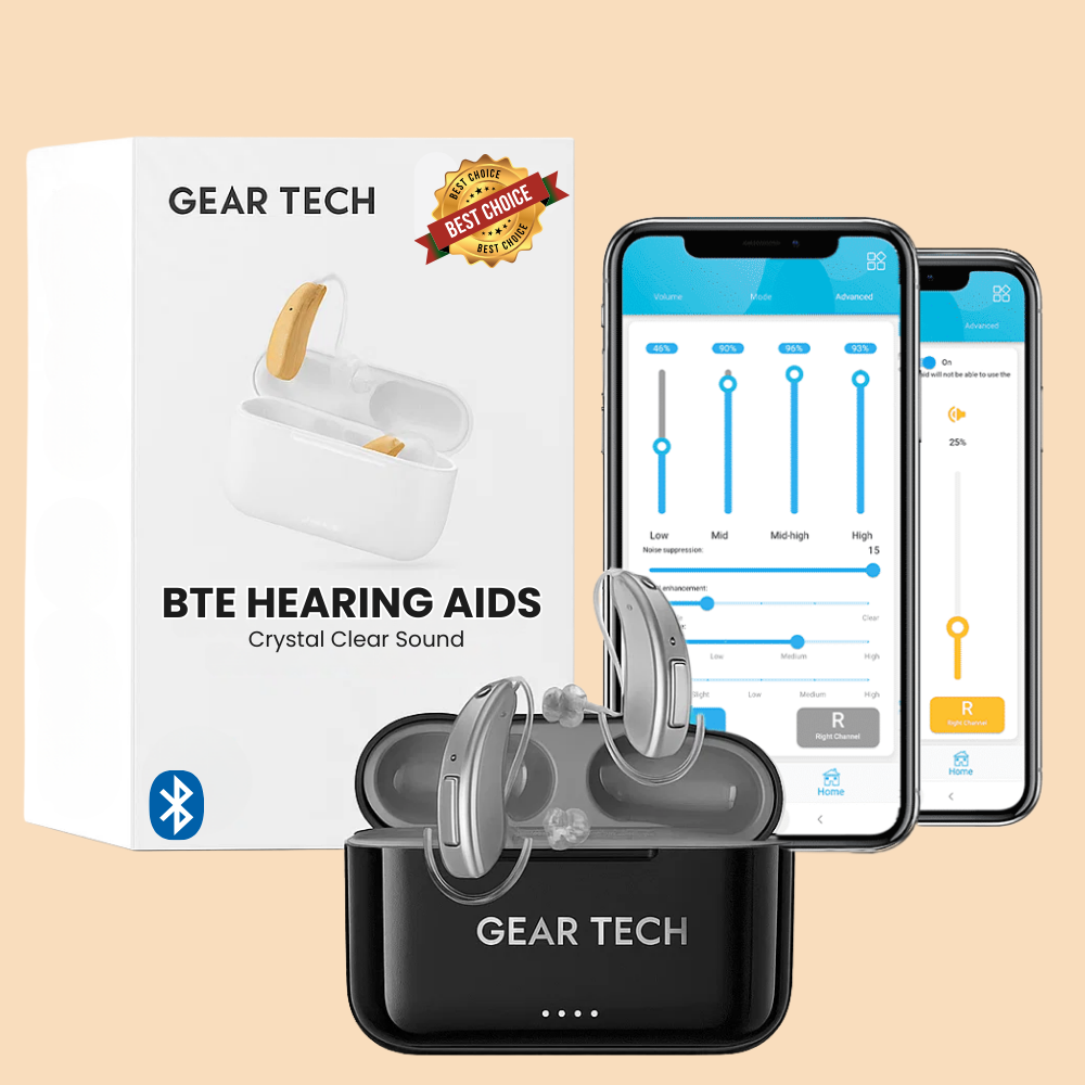 Apparecchio acustico ricaricabile Bluetooth BTE Vero con cancellazione del rumore