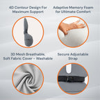 家庭用および事務所用調節可能な記憶泡腰当てクッション