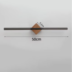 NovaBath Håndklædeholder med Messingstang, Akryl og Træbeslag