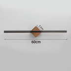 NovaBath Håndklædeholder med Messingstang, Akryl og Træbeslag