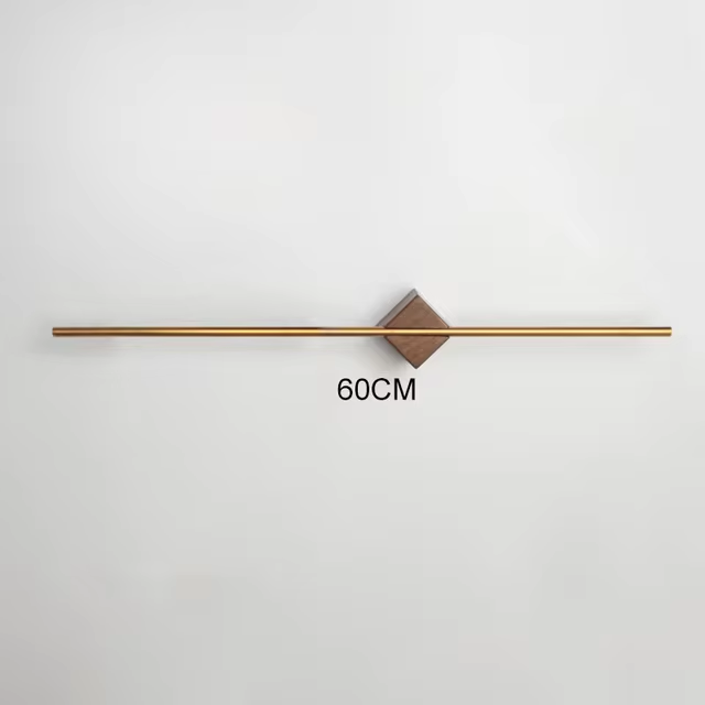 NovaBath Håndklædeholder med Messingstang, Akryl og Træbeslag