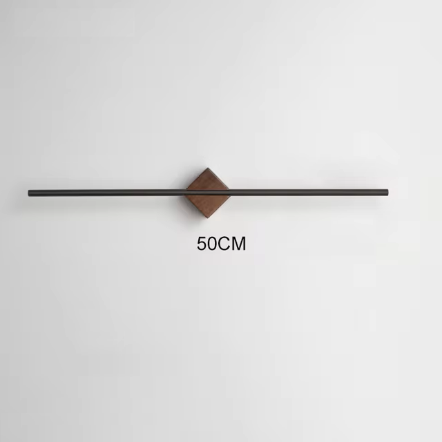 NovaBath Håndklædeholder med Messingstang, Akryl og Træbeslag