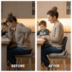 Cocoon Posture Cushion Ergonomic L Shaped Support For Car And Office