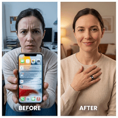 Smart Ring Pro Wellness Tracker For Sleep, Stress And Energy Insights
