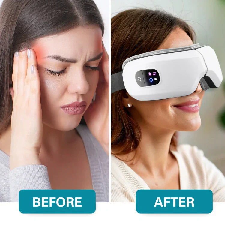 NovaPulse Øjenkomfort Massager Pro med Luftkompression og Blid Varme