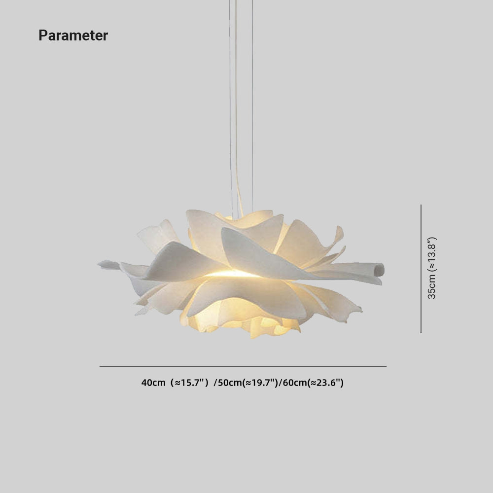 Liora Bloom Floral Pendant Light With Metal And Acrylic