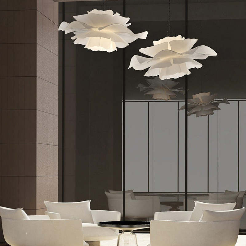Liora Bloom Floral Pendant Light With Metal And Acrylic