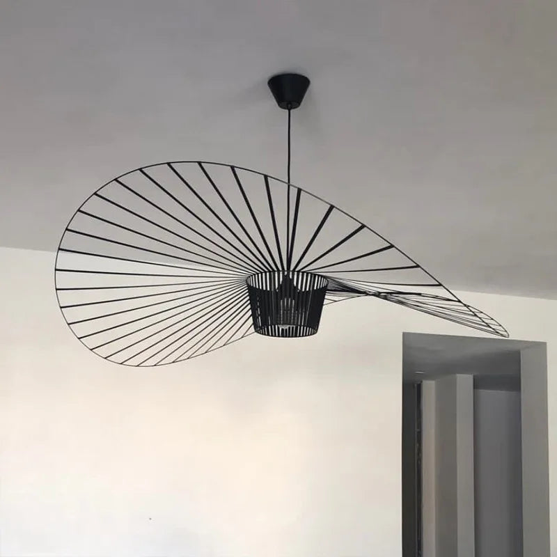 Aurelin Matte Black Hat Pendant Light Ceiling Lamp
