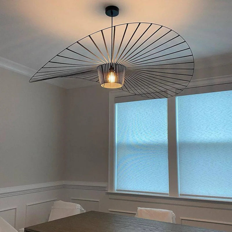 Aurelin Matte Black Hat Pendant Light Ceiling Lamp