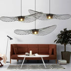 Aurelin Matte Black Hat Pendant Light Ceiling Lamp