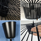 Aurelin Matte Black Hat Pendant Light Ceiling Lamp