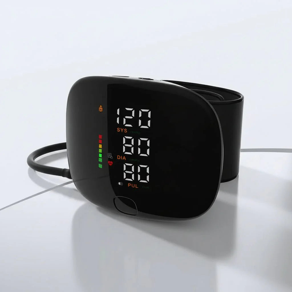 USB Rechargeable Wrist Blood Pressure Meter For Home Use
