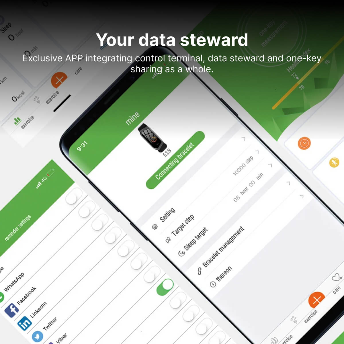 VitaTrack Smartwatch Monitor della Pressione Sanguigna e del Battito Cardiaco