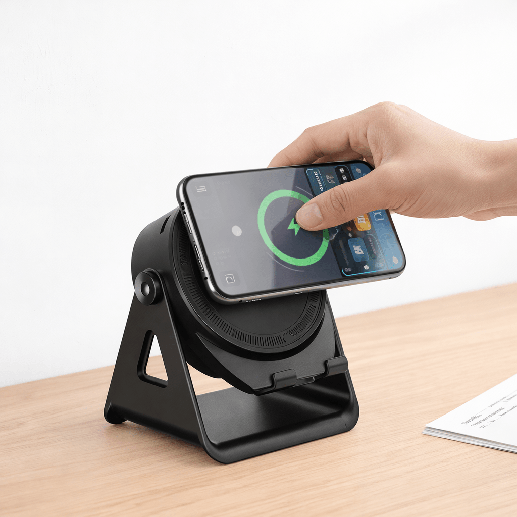 Phone Stand Bluetooth Speaker Power Bank With Induction Charging