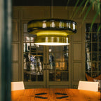 Nyara Blæst Glas Pendel Lampe med Organisk Form Design