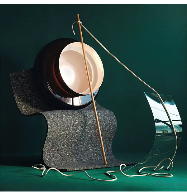 Nyara Blæst Glas Pendel Lampe med Organisk Form Design