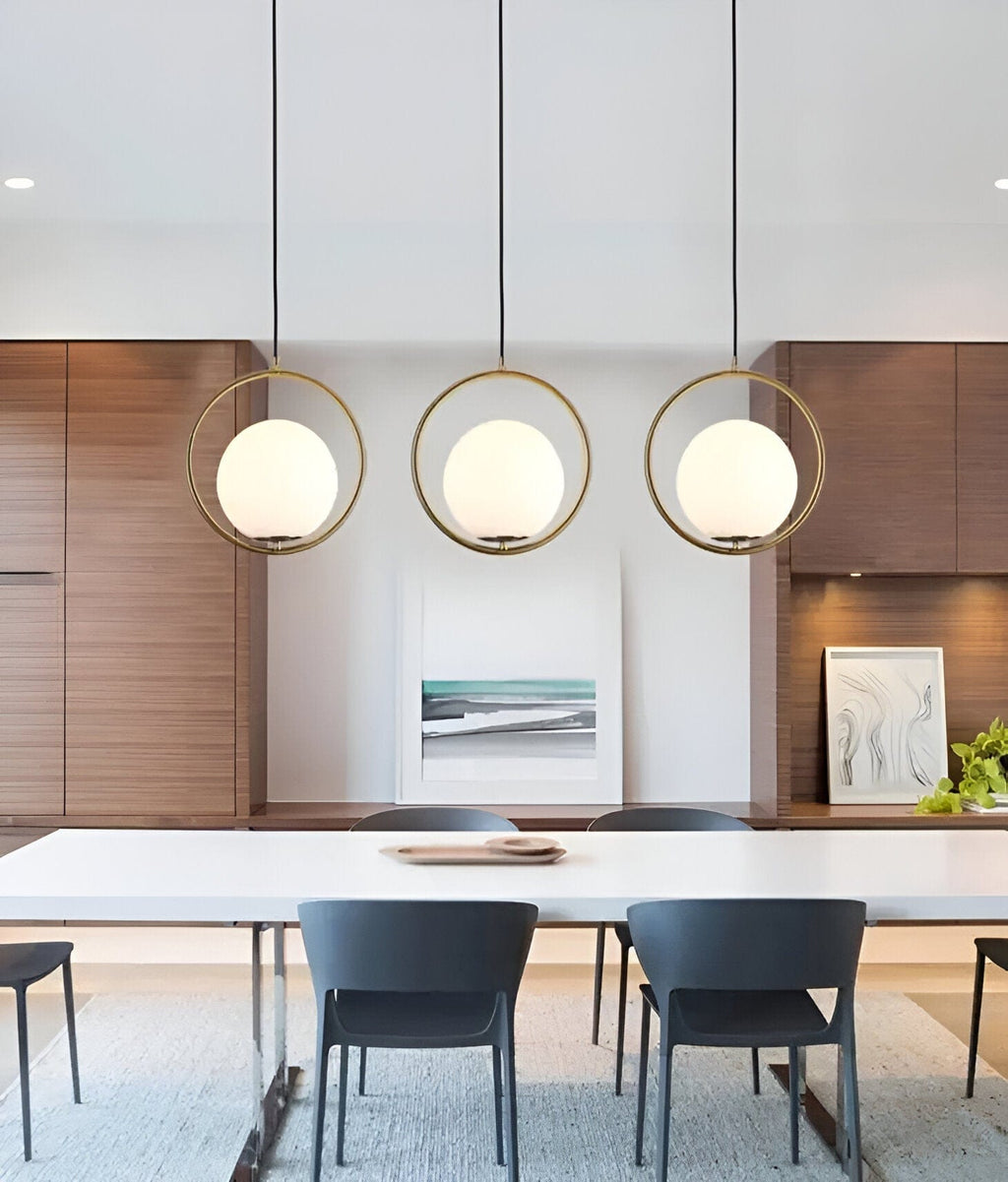 LumaSphere | Lampu Gantung LED Bola Kaca | Petprovac