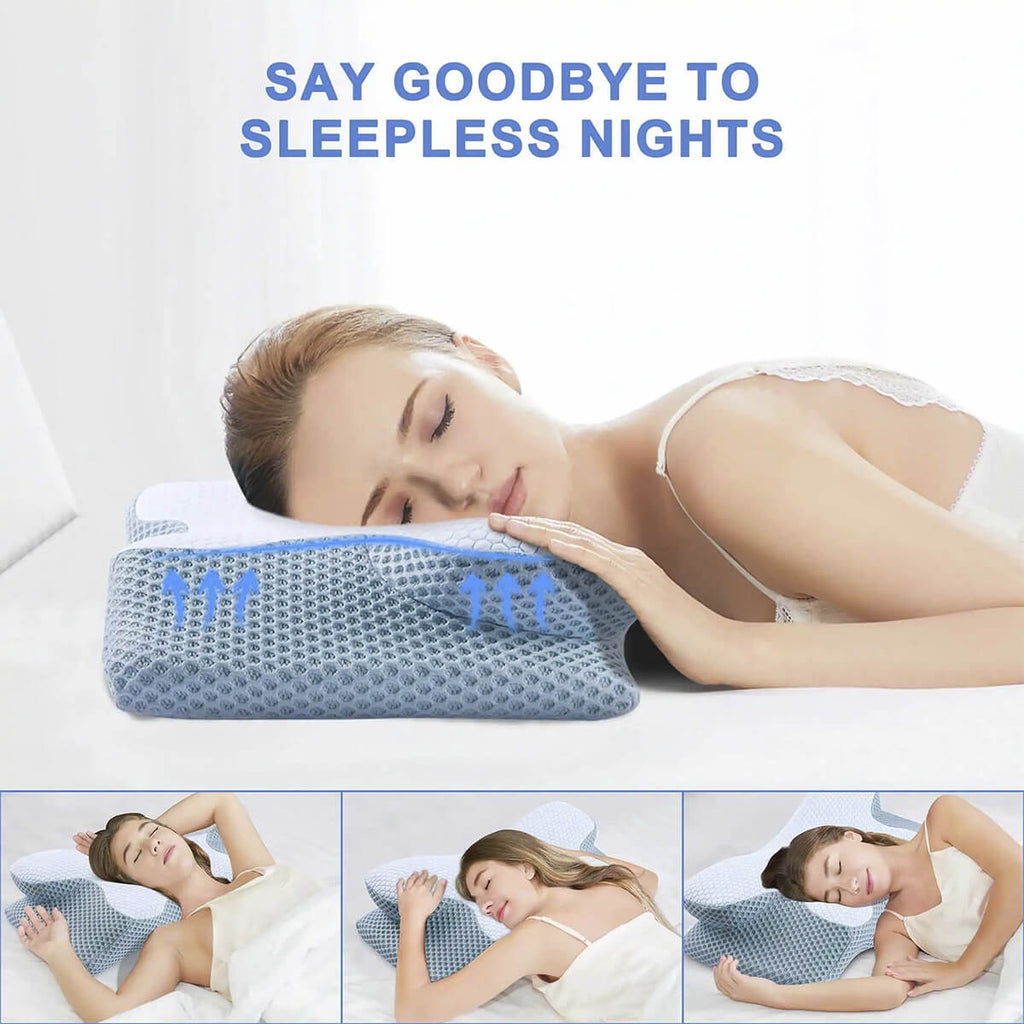 SomniCurve Nakkepude i Hukommelsesskum med Kølende Betræk