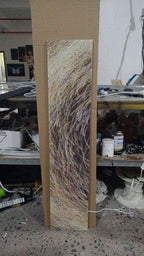 Ardena Leinwand Streifen Wandleuchte