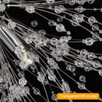 Asterra Modern Crystal Dandelion Pendant Ceiling Light