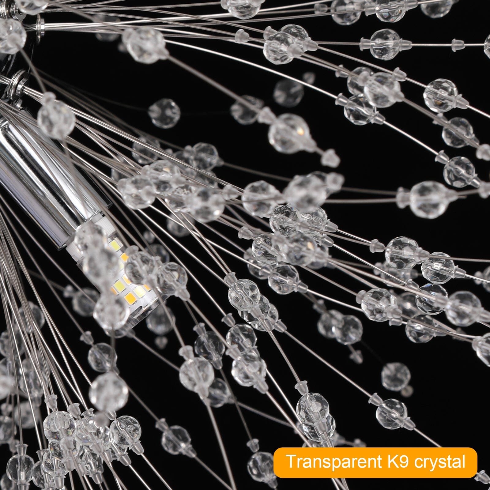 Asterra Modern Crystal Dandelion Pendant Ceiling Light