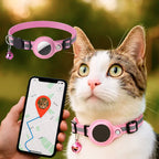 Collare GPS per Gatti Riflettente a Rilascio Rapido per Visibilità