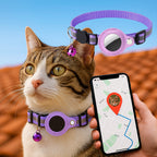Collare GPS per Gatti Riflettente a Rilascio Rapido per Visibilità