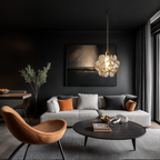 Blomstret glasvedhæng