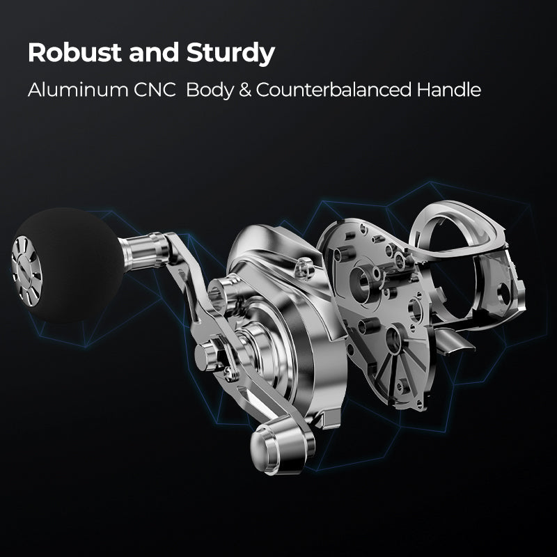 بكرة صيد Petprovac 300 موديل منخفض الارتفاع للبث بالطعوم