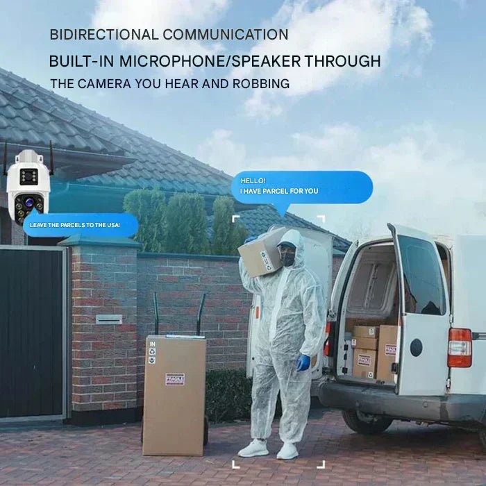 NovaGuard 4K ソーラー ワイヤレス セキュリティカメラ デュアルレンズ 10倍ズーム 4GまたはWiFi対応