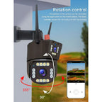 NovaGuard 4K ソーラー ワイヤレス セキュリティカメラ デュアルレンズ 10倍ズーム 4GまたはWiFi対応