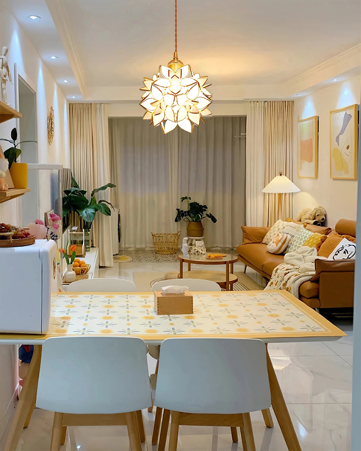 Lámpara colgante de Capiz | Petprovac