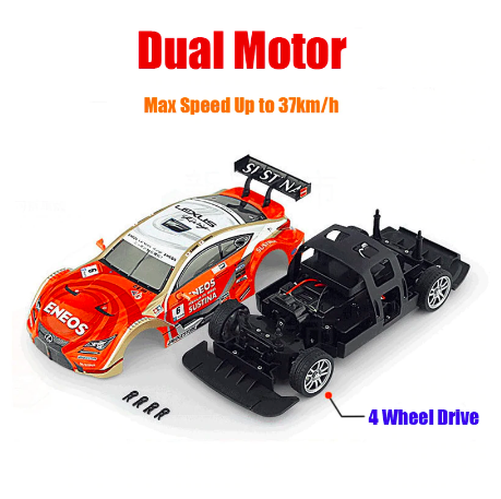 Zentrix Fjernbetjening GT Stil Racerbil 50m Rækkevidde