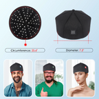 Topi Pertumbuhan Rambut Cahaya Merah 120 LED Kirrea Untuk Rambut Menipis