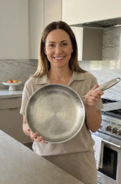 Titanium stegepande med ren titanium konstruktion ridsefast pande i flere størrelser
