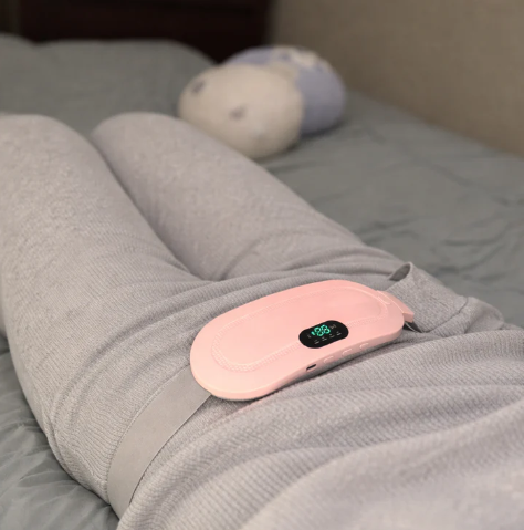 Cordless Period Heat Pad With Vibration And Three Temperature Settings