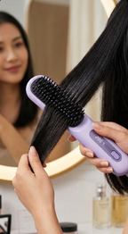 Brosse Lissante Sans Fil Pro Ionic Pour Contrôle des Frisottis Prête pour le Voyage