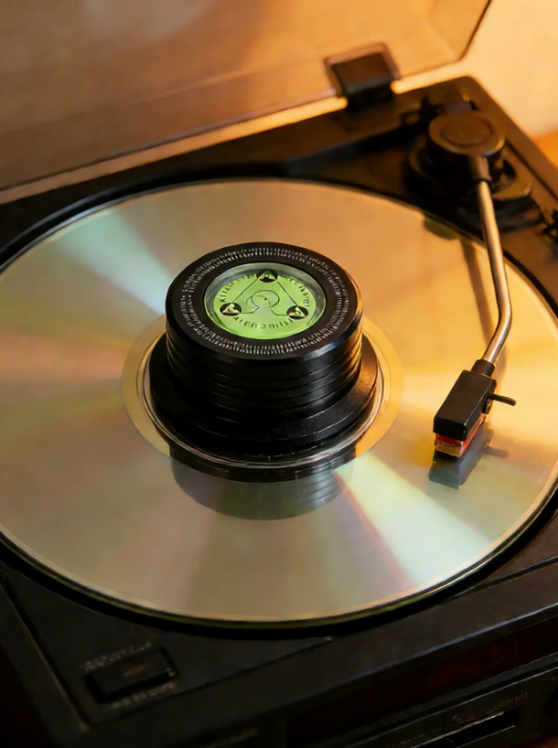 Blasenwaage Vinyl-Gewichtsklemme für Plattenspieler mit weicher Basisauflage