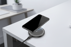 15W magnetická nabíjecí podložka s výsuvným stojánkem pro iPhone a Samsung kompatibilní s Qi