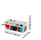 Retro brelok z kamerą 1080P z sensorem CCD, wbudowaną lampą błyskową i obsługą karty MicroSD 128GB