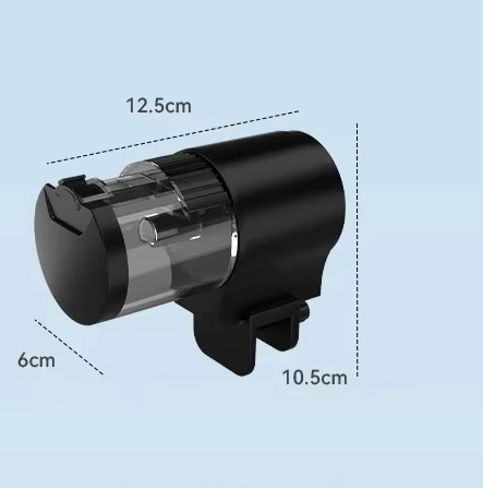 Pemakan Automatik Untuk Kura-Kura dan Ikan Dengan Pemasa Boleh Atur, Penutup Kalis Air IP66, Kapasiti 100ml