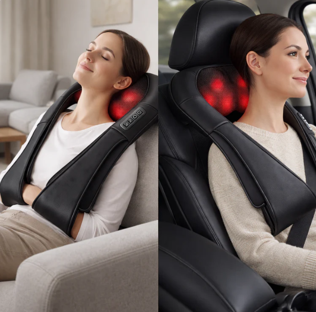 ThermaRelief Heated Neck And Back Deep Tissue Massager