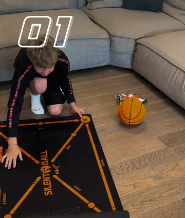 Kit d'entraînement de basketball pour dribble silencieux et pratique du maniement du ballon