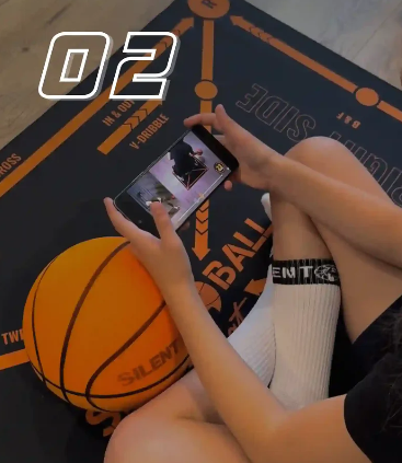 Kit d'entraînement de basketball pour dribble silencieux et pratique du maniement du ballon