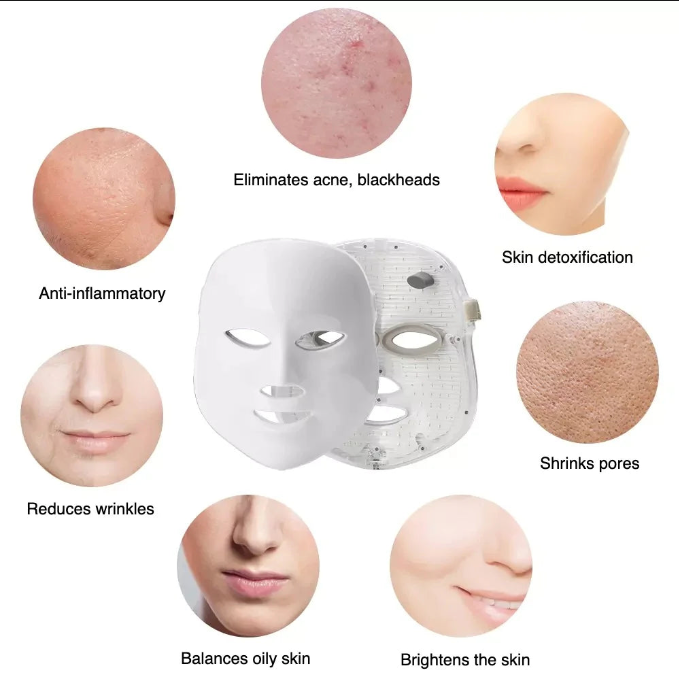 LuminaGlow Wireless LED Mask | 10-Minute At-Home Professional Light Therapy