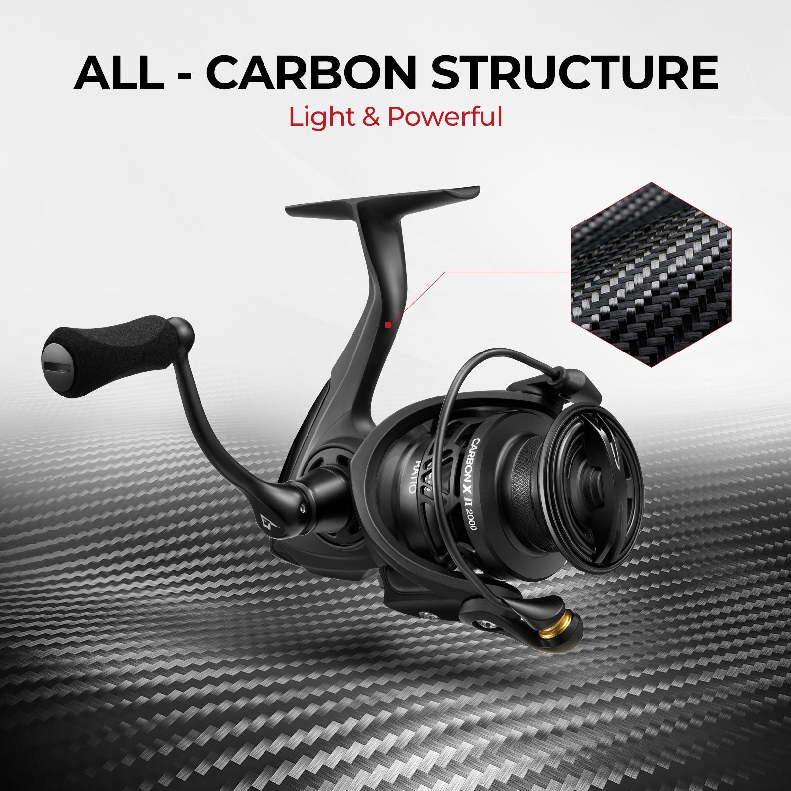 carbon x 2000 fishing reel Piscifun Carbon X II Featherlight Spinning Reel With Carbon Fiber Body – petprovac