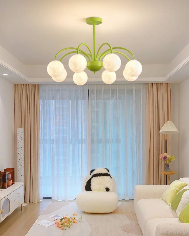 儿童房用天体月球吊灯 6头或8头天花灯