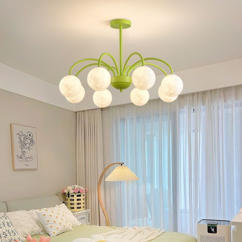 儿童房用天体月球吊灯 6头或8头天花灯