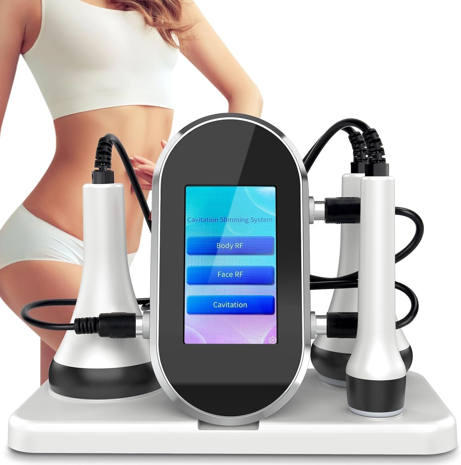 Appareil à ultrasons pour cavitation et radiofréquence à domicile pour réduction de graisse et raffermissement